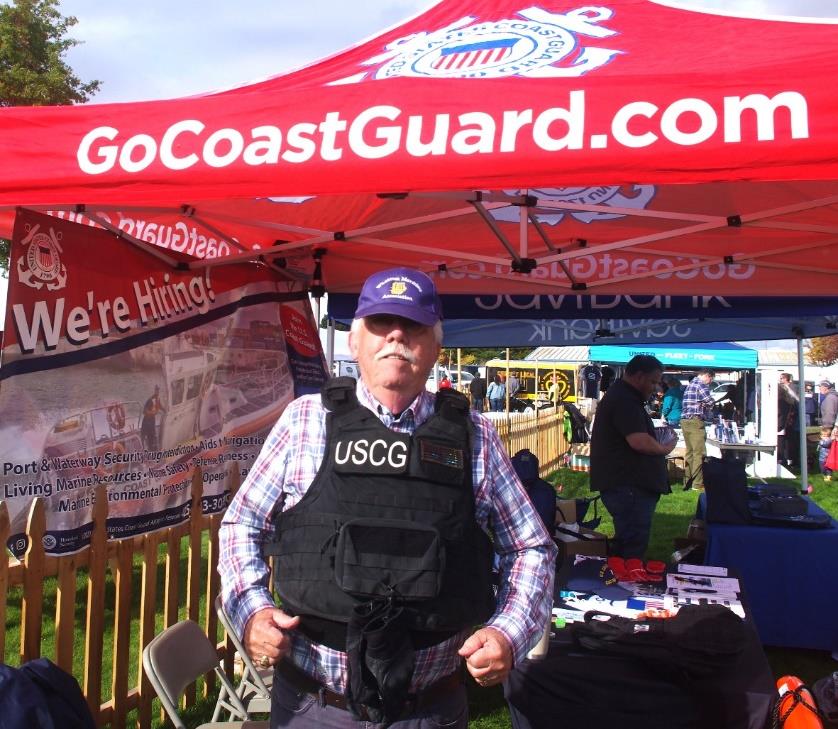 Auxiliary Members attending SeaFeast event. US Coast Guard photo by Peter Border