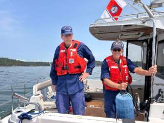 Auxiliary members training with multiple agencies