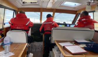 Auxiliary facility performing a patrol