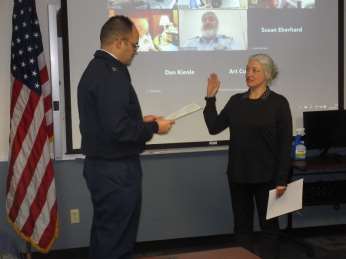 The 2024 Change of Watch ceremony of Flotilla 11. US Coast Guard photo by Peter Border.