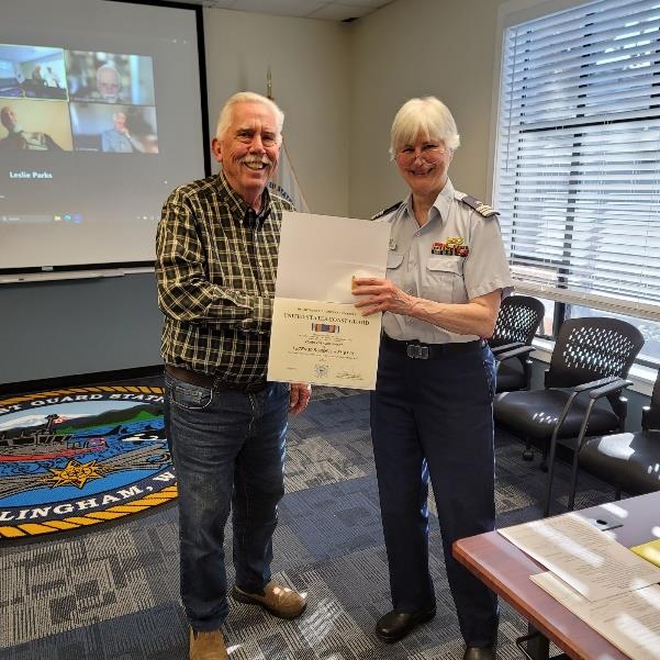 Award presentation at the Flotilla meeting