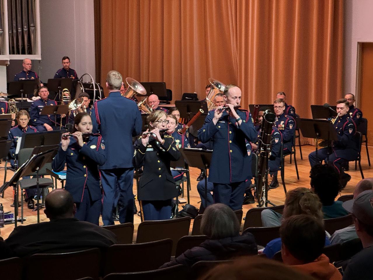 Bellingham, Wash – US Coast Guard Band performing at WWU. US Coast Guard photo by Mike Hayner.