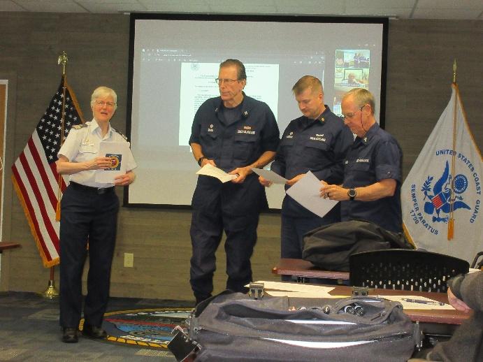 Bellingham, Wash – Auxiliary Flotilla meeting in March. US Coast Guard photo by Peter Border.
