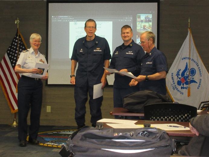 Bellingham, Wash – Auxiliary Flotilla meeting in March. US Coast Guard photo by Peter Border.