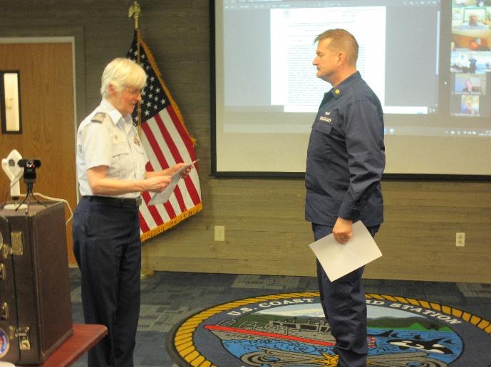Bellingham, Wash – Auxiliary Flotilla meeting in March. US Coast Guard photo by Peter Border.