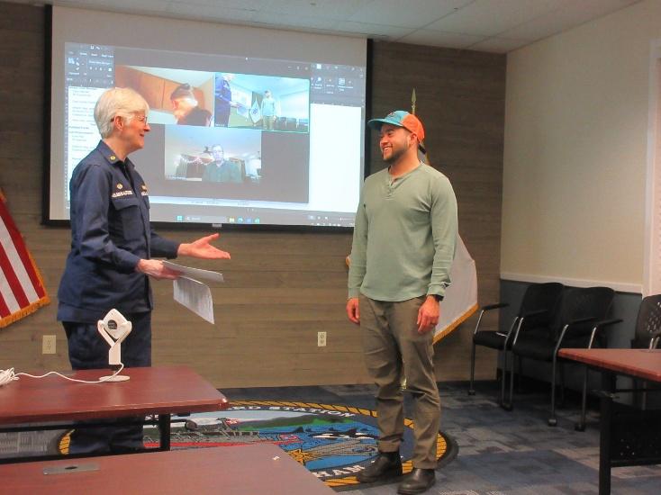 Bellingham, Wash – Auxiliary Flotilla meeting in February. US Coast Guard photo by Peter Border.