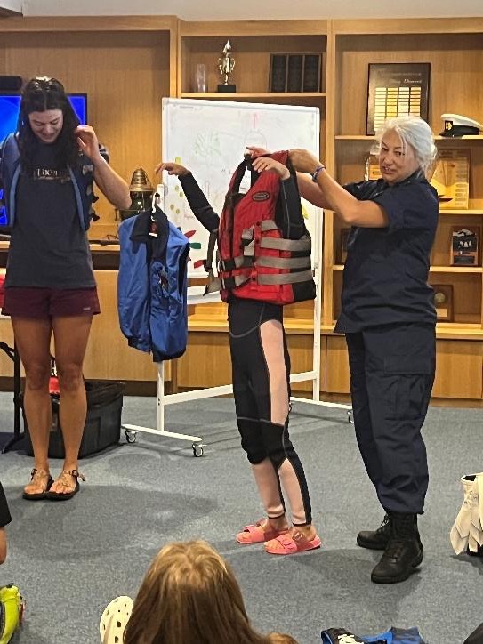 Bellingham, Wash – Water safety instruction. US Coast Guard photo.