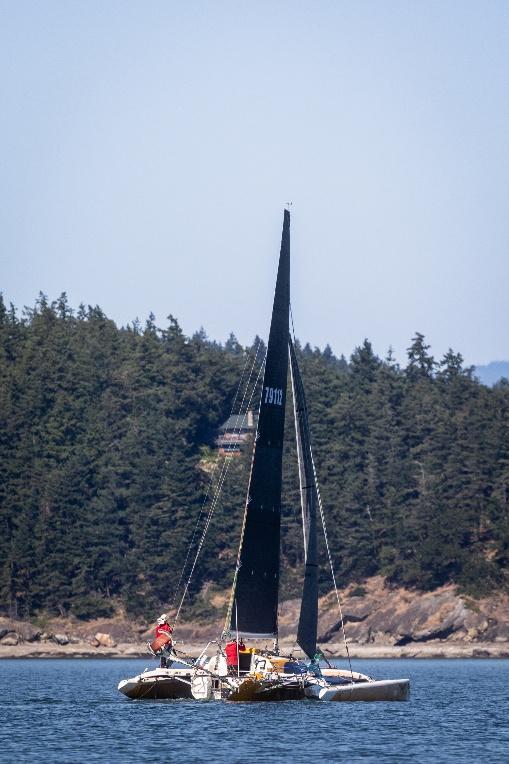 Salish Sea, Wash – Auxiliary Boat Crew provided support to the WA360 race. US Coast Guard photo by Manny Eusebio.