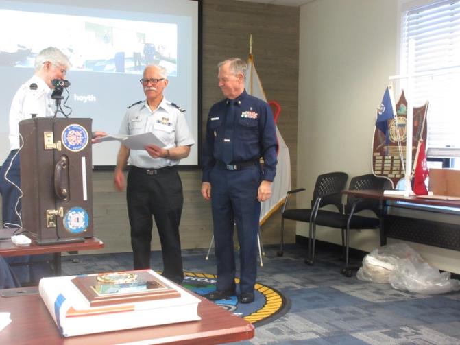 Flotilla 11’s Change of Watch Ceremony. U.S. Coast Guard photo.