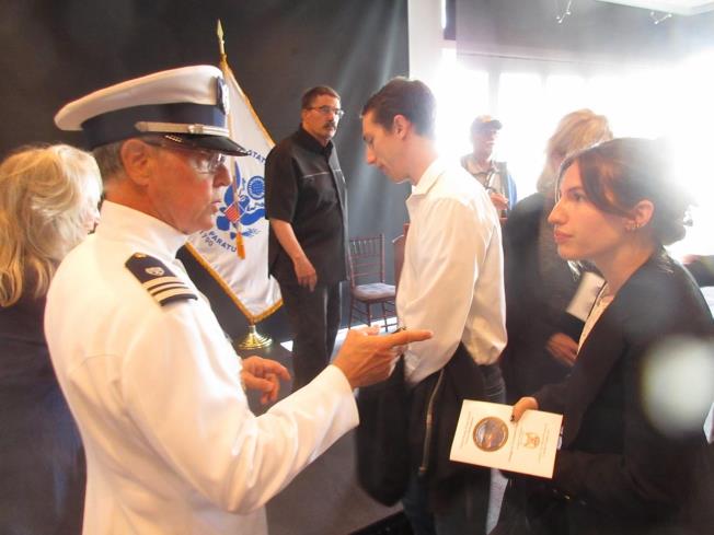 Bellingham, Wash. — Flotilla 11 members represent the Auxiliary at the ceremony. U.S. Coast Guard Auxiliary photo.
